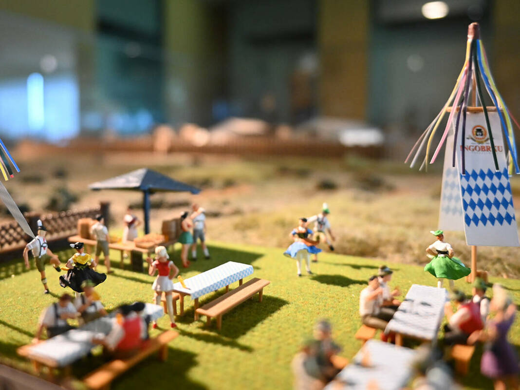 Miniaturmodell 2 Barthelmarkt kelten römer museum 2023